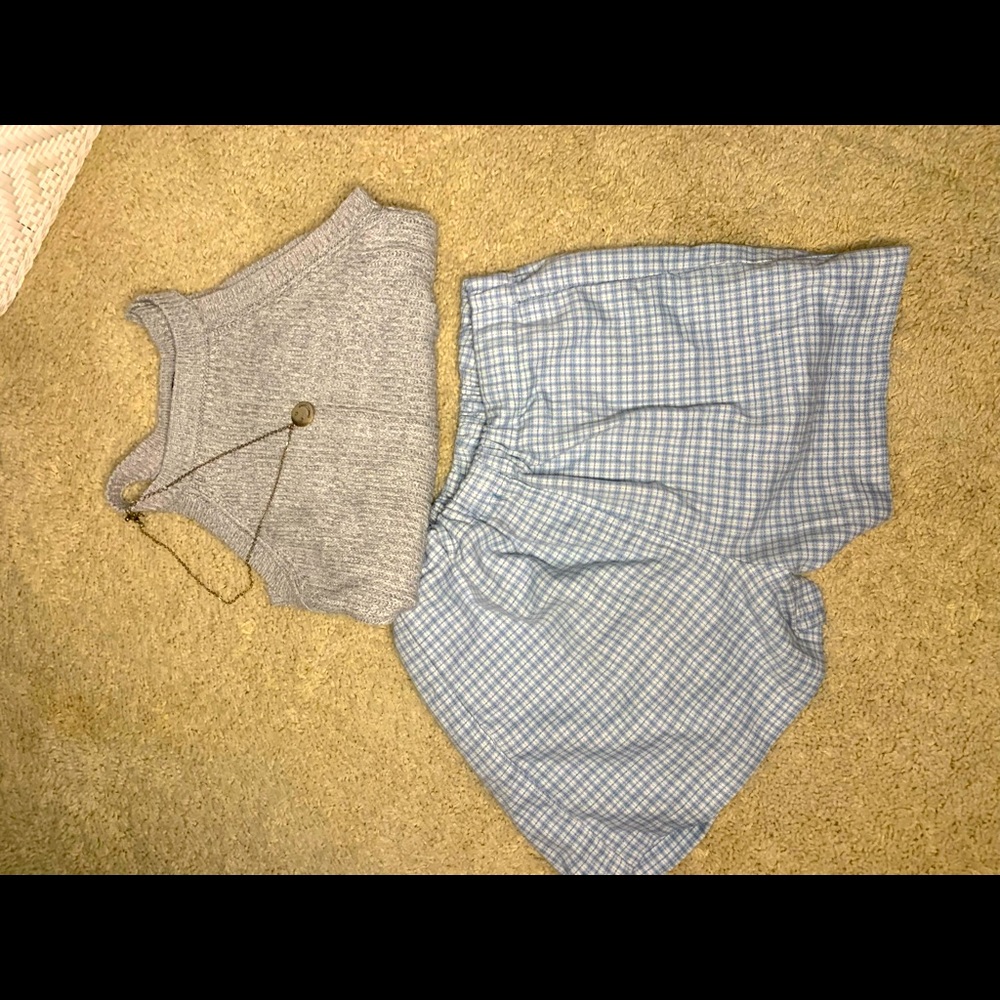 Grey halter top//size small